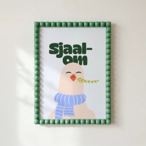 Christelijke poster tekst shalom