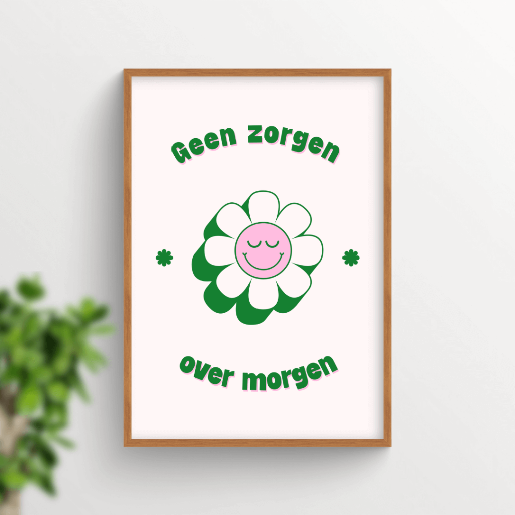 Christelijke poster Geen zorgen