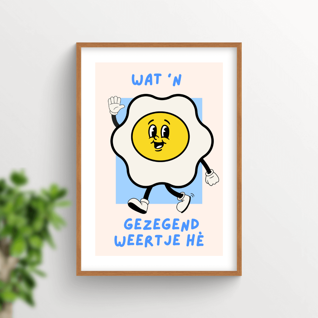 Christelijke poster zon lekker weer