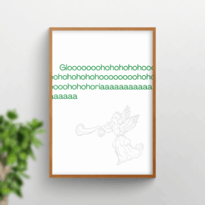 Christelijke poster kerst