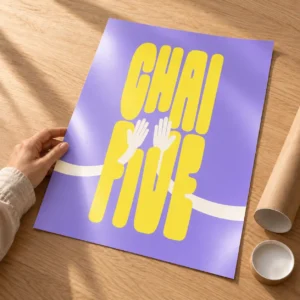 B2 CHAI FIVE-poster met zijdeglans