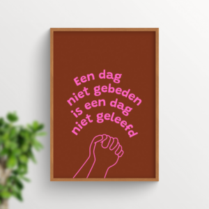 Christelijke poster bidden