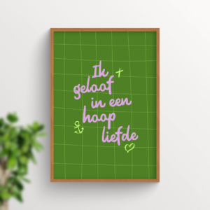 Christelijke poster geloof