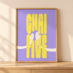Poster met de tekst CHAI FIVE
